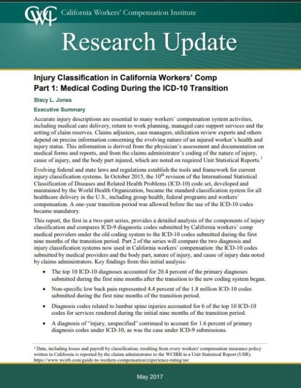 Medical Coding During the ICD-10 Transition (Research Update, published 05/17)